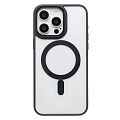 Чехол силиконовый для iPhone 15 Pro Max (6.7), Магнитный (MagSafe), X-CASE, черный