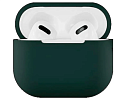 Чехол силиконовый для Airpods 3 case, X-CASE, темно-зеленый (Blackish green)