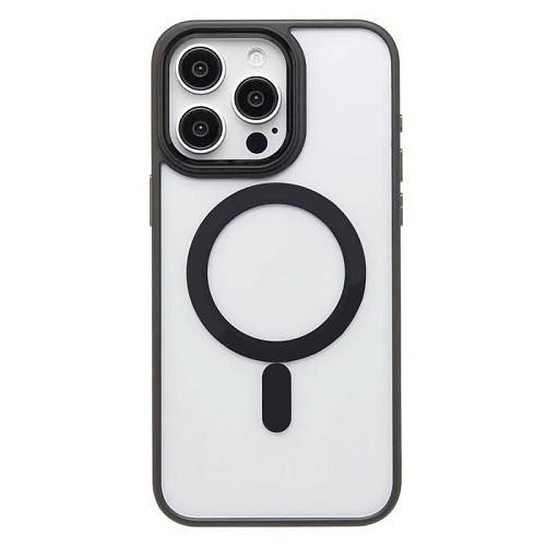 Чехол силиконовый для iPhone 15 Pro Max (6.7), Магнитный (MagSafe), X-CASE, черный