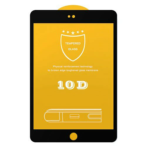 Защитное стекло на iPad mini 1/2/3, 10D, черный