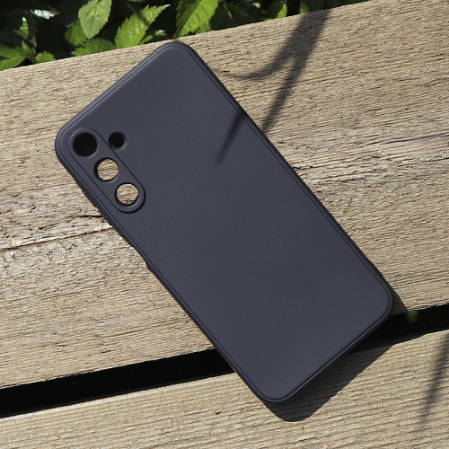 Чехол силиконовый для Samsung Galaxy A25 (5G), с защитой камеры, X-CASE, черный