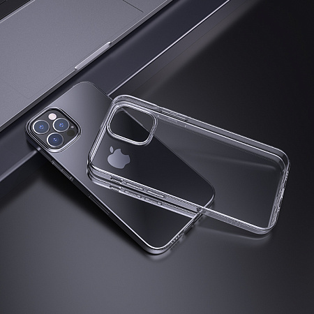Чехол силиконовый для iPhone 15 Pro Max, Light series TPU, HOCO, прозрачный