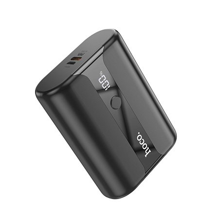 Универсальный Доп. Аккумулятор 10000mAh, Q3 Pro, HOCO, выход: 1 USB (22.5W)+PD (20W), черный