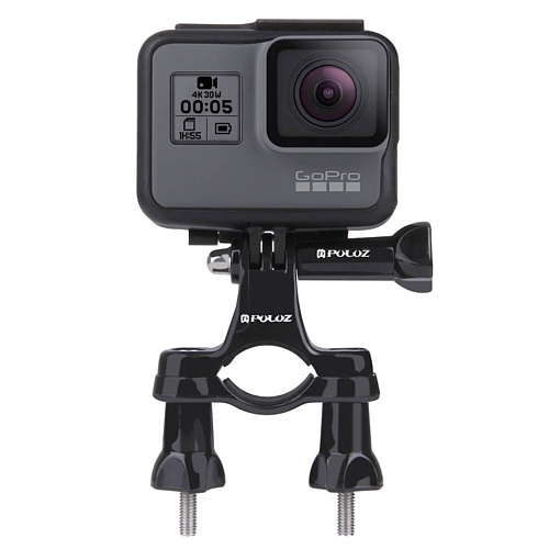Держатель для велосипеда/мотоцикла для GoPro и аналогичных экшн камер, телефонов и других устройств, PULUZ, черный