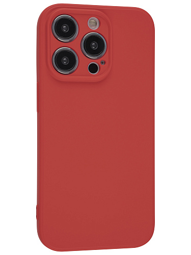 Чехол силиконовый для iPhone 14 Pro (6.1), good quality, c защитой камеры, X-CASE, красный
