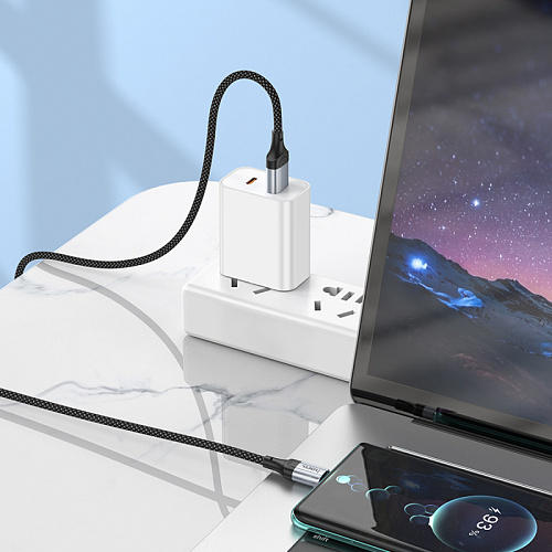 USB Кабель Type-C, HOCO, X102, 1м, черный