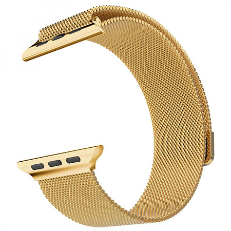Ремешок на руку для Apple Watch 38/40/41 мм, Milanese loop, золотой