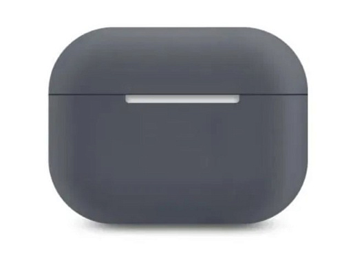 Чехол силиконовый для Airpods Pro/Pro 2, X-CASE, темно-серый (High ash)