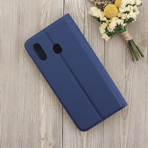 Чехол-книжка для Samsung Galaxy A20/A30/M10S, X-CASE, боковой, синий