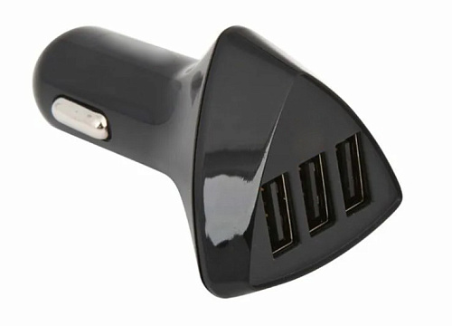 АЗУ 3 USB 2A, черый