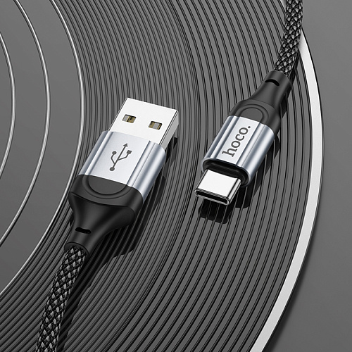 USB Кабель Type-C, HOCO, X102, 1м, черный