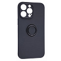 Чехол силиконовый для iPhone 14 Pro Max (6.7), с держателем, с защитой камеры, X-CASE, черный