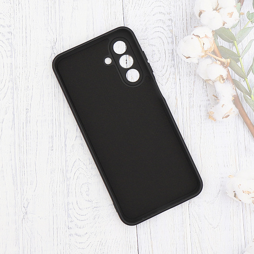 Чехол силиконовый для Samsung Galaxy A26 (5G), с микрофиброй внутри, с защитой камеры, X-CASE, черный