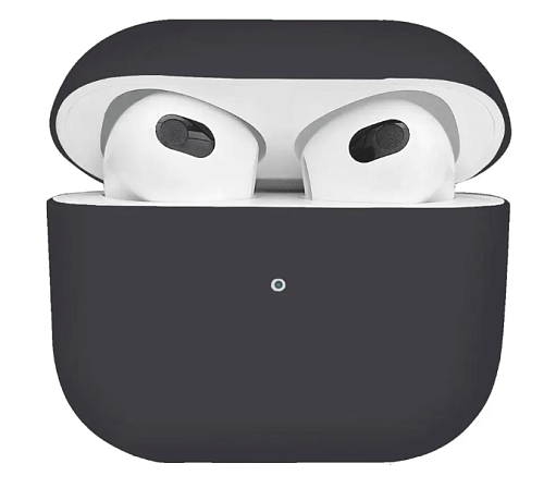 Чехол силиконовый для Airpods 3 case, X-CASE, угольно-серый