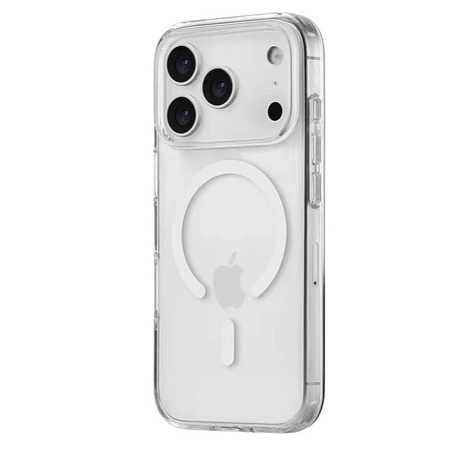Чехол силиконовый для iPhone 17 Pro Max, Магнитный (MagSafe), X-CASE, прозрачный