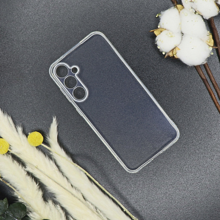 Чехол силиконовый для Samsung Galaxy S23FE, с защитой камеры, X-CASE, прозрачный