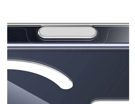 Чехол для iPhone 17 Pro Max, PC+TPU, Магнитный (MagSafe), AS4, HOCO, прозрачный