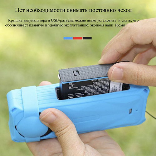 Силиконовый чехол для экшн камеры Insta360 X5, с усиленными углами, PULUZ, черный