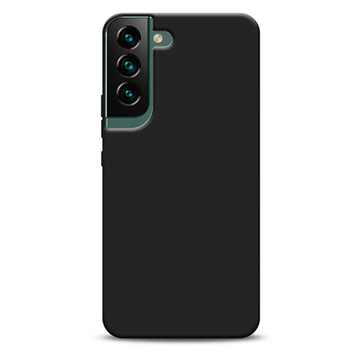 Чехол силиконовый для Samsung Galaxy S22, с защитой камеры и без, микс, черный