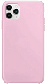 Чехол - накладка для iPhone 11 Pro Max, Silicon Case, бледно-розовый