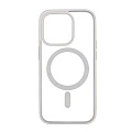 Чехол силиконовый для iPhone 13 Pro (6.1), Магнитный (MagSafe), X-CASE, белый