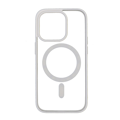 Чехол силиконовый для iPhone 13 Pro (6.1), Магнитный (MagSafe), X-CASE, белый