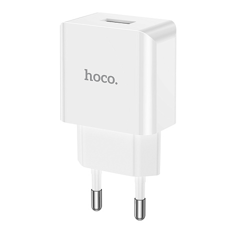 Сетевое зарядное устройство, 1 USB 2.1A (C106A), HOCO, белый