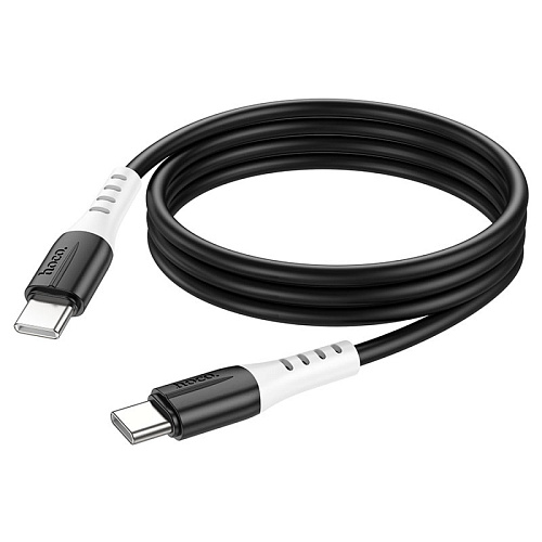 Кабель Type-C на Type-C, HOCO, X82, силиконовый, 1м, 60W, черный