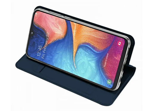 Чехол-книжка для Samsung Galaxy A20S, DU DU, боковой, синий