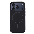 Чехол-накладка для iPhone 17 Pro, Silicon Case, магнитный (MagSafe), без лого, X-CASE, черный