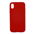 Чехол-накладка для iPhone X/XS, Silicon Case, бордовый