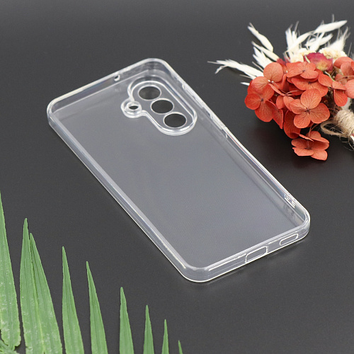 Чехол силиконовый для Samsung Galaxy S25 (5G), с защитой камеры, X-CASE, прозрачный