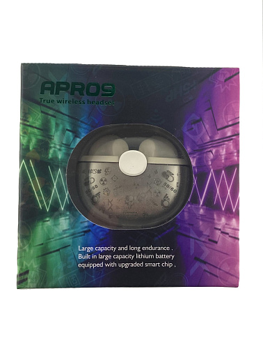 Беспроводные наушники APRO9, светящийся кейс