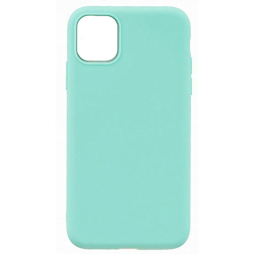 Чехол - накладка для iPhone 11, Silicon Case, без лого, бирюзовый