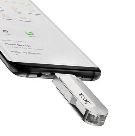 USB Flash Drive 128GB Smart Type-C (UD10) 2 в 1, скорость записи 15-30 МБ/С, скорость чтения 80-120МБ/С