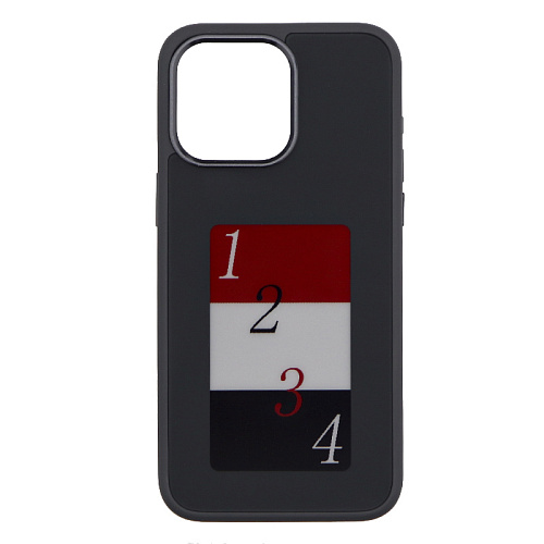 Чехол-накладка для iPhone 15 Pro Max, с экраном, без лого, X-CASE, черный