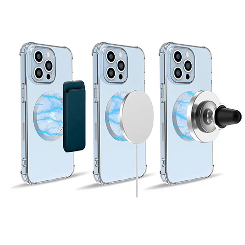 Кольцо-держатель с функцией magsafe для телефона, X-CASE, черное