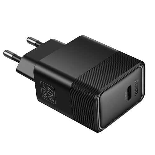 Сетевое зарядное устройство, 1 PD 40W (CS113A), HOCO, черный