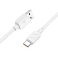 USB Кабель Type-C, HOCO, X96, 100W, 1м, белый