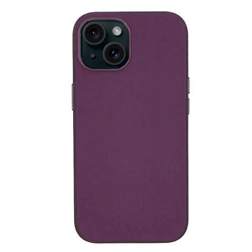 Чехол-накладка для iPhone 15, тканевый, магнитный (MagSafe), без лого, X-CASE, винный
