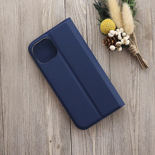 Чехол-книжка для iPhone 13, X-CASE, боковой, синий