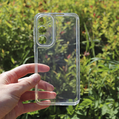 Чехол силиконовый для Samsung Galaxy A35 (5G), с защитой камеры, X-CASE, прозрачный