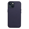 Чехол-накладка для iPhone 15, экокожа, магнитный (MagSafe), без лого, X-CASE, темно-синий