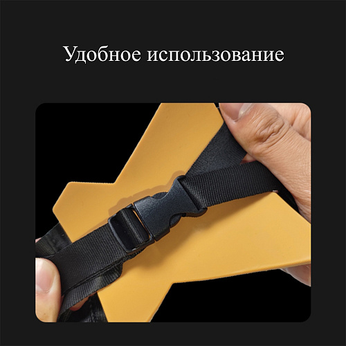 Магнитное быстроразъемное крепление на мотоциклетный шлем для GoPro и других экшн камер, PULUZ, черный