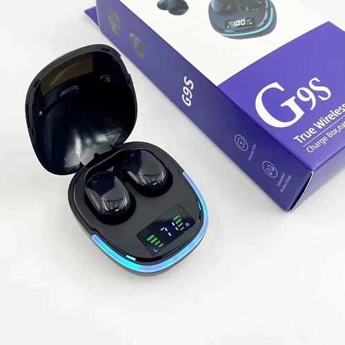 Беспроводные наушники G9S Game, вакуумные черные