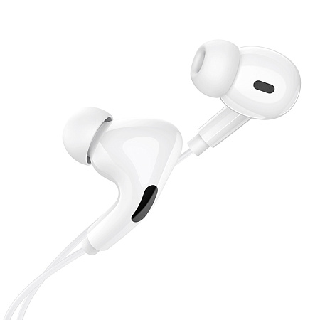 Проводные наушники M83, Type-C, Original series earphones, HOCO, вакуумные с микрофоном, белые