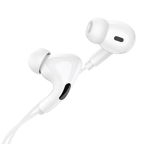 Проводные наушники M83, Type-C, Original series earphones, HOCO, вакуумные с микрофоном, белые