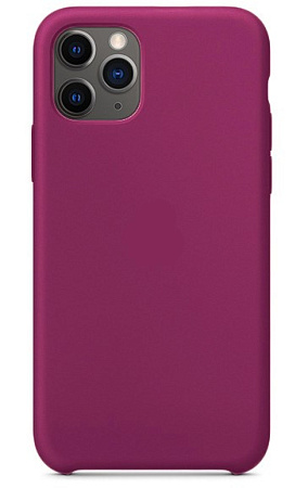 Чехол - накладка для iPhone 12 Pro Max, Silicon Case, винный