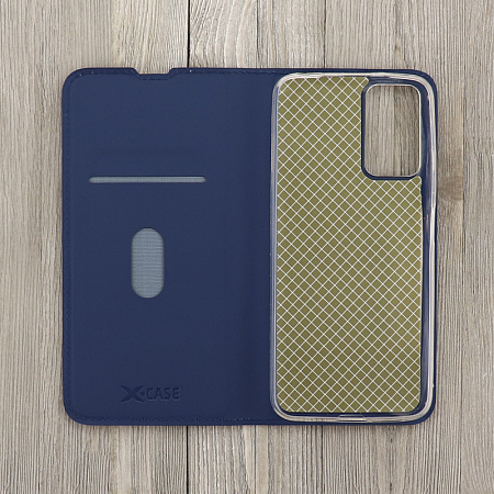 Чехол-книжка для Xiaomi Redmi Note 10 4G/Redmi Note 10S/Redmi Note 11SE (4G)/POCO M5S (4G), X-CASE, боковой, синий