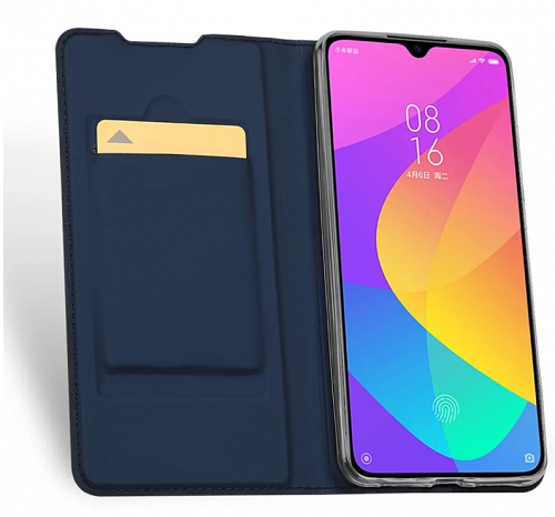 Чехол-книжка для Xiaomi Redmi 8, DU DU, боковой, синий